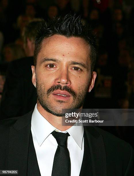 Personality Damien Walshe-Howling arrives at the 52nd TV Week Logie Awards at Crown Casino on May 2, 2010 in Melbourne, Australia.