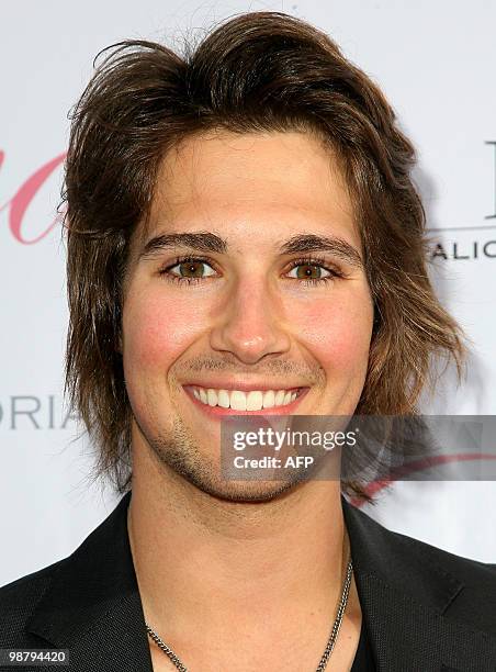 Actor James Maslow arrives at the Eva Longoria Parker fragrance launch party for "Eva" held at Beso, in Hollywood, California on April 27, 2010. AFP...