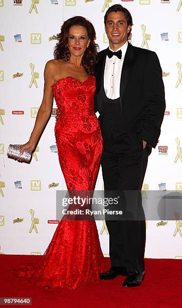 Personality Rhonda Burchmore arrives at the 52nd TV Week Logie Awards at Crown Casino on May 2, 2010 in Melbourne, Australia.