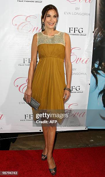 Actress Teri Hatcher arrives at the Eva Longoria Parker fragrance launch party for "Eva" held at Beso, in Hollywood, California on April 27, 2010....