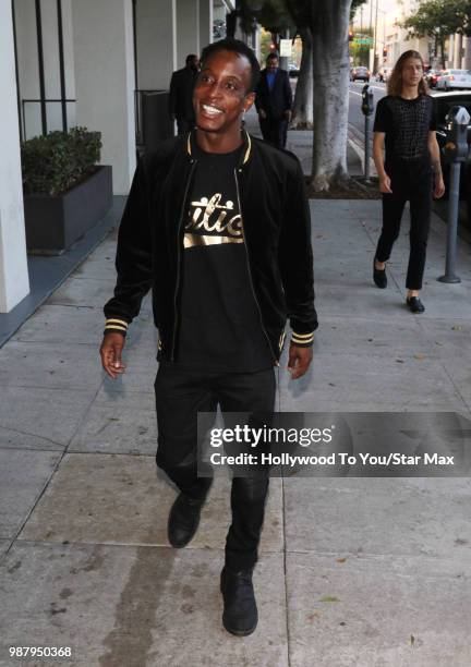 Shaka Smith is seen on June 29, 2018 in Los Angeles, California.