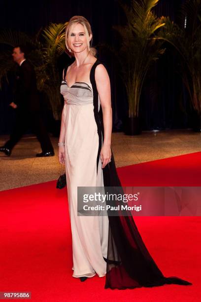 Stephanie March arrives with a guest to the 2010 White House Correspondents' Association Dinner at the Washington Hilton on May 1, 2010 in...