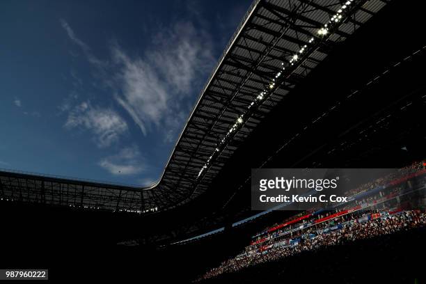 General view inside the stadium during the 2018 FIFA World Cup Russia Round of 16 match between France and Argentina at Kazan Arena on June 30, 2018...