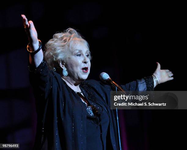 Actress Doris Roberts hosts the Children Affected by Aids Foundation's "A Night of Comedy" at Saban Theatre on May 1, 2010 in Beverly Hills,...