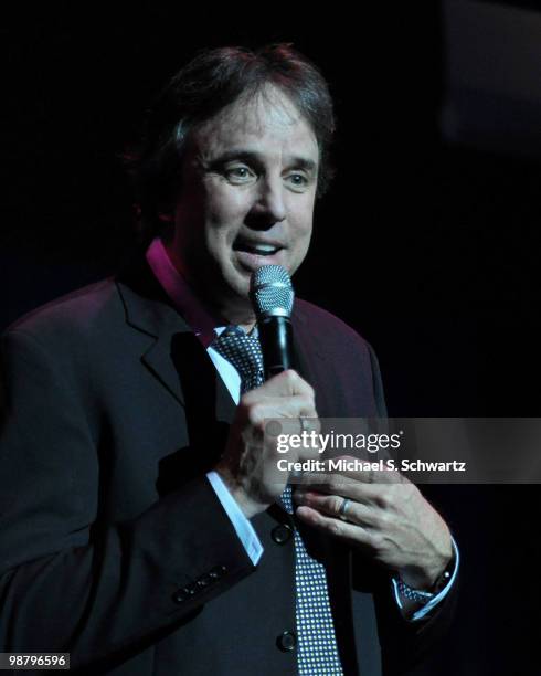 Comedian Kevin Nealon performs at the Children Affected by Aids Foundation's "A Night of Comedy" at Saban Theatre on May 1, 2010 in Beverly Hills,...