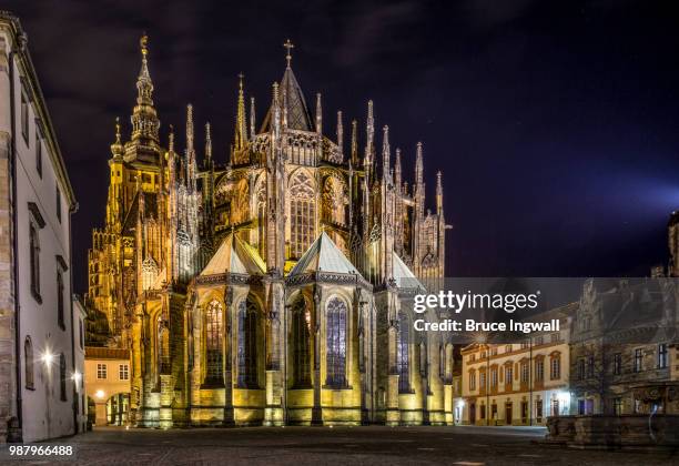 st. vitus cathedral-prague, czech republic - cathedral of st vitus stock pictures, royalty-free photos & images