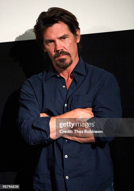 Actor and narrator Josh Brolin attends The TILLMAN STORY special screening Q & A at Tribeca Cinemas during the Tribeca Film Festival on May 1, 2010...