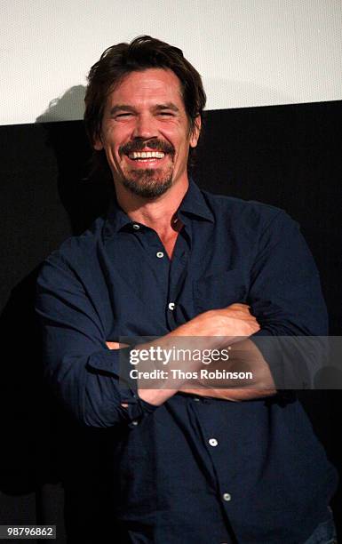 Actor and narrator Josh Brolin attends The TILLMAN STORY special screening Q & A at Tribeca Cinemas during the Tribeca Film Festival on May 1, 2010...