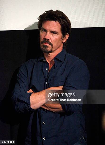 Actor and narrator Josh Brolin attends The TILLMAN STORY special screening Q & A at Tribeca Cinemas during the Tribeca Film Festival on May 1, 2010...