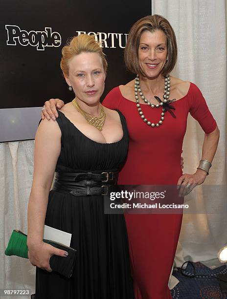 Patricia Arquette and Wendie Malick attends the TIME/CNN/People/Fortune 2010 White House Correspondents' dinner pre-party at Hilton Washington Hotel...
