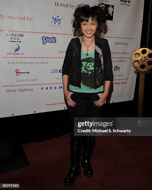 Actress Tania Gunadi poses at the Children Affected by Aids Foundation's "A Night of Comedy" at Saban Theatre on May 1, 2010 in Beverly Hills,...