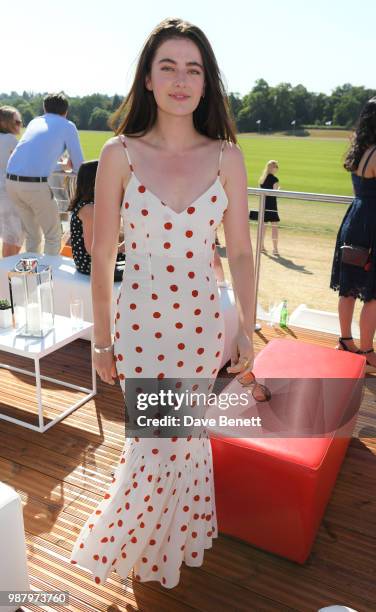 Millie Brady attends the Audi Polo Challenge at Coworth Park Polo Club on June 30, 2018 in Ascot, England.