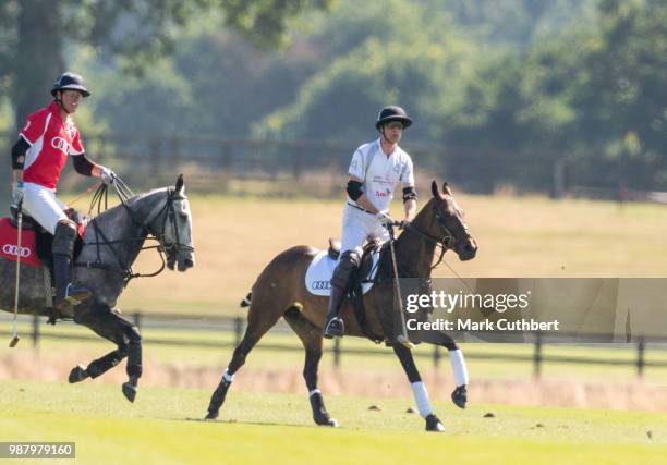 Prince William, Duke of Cambridge during the Audi Polo Challenge Day 1 at Coworth Park Polo Club on June 30, 2018 in Ascot, England.