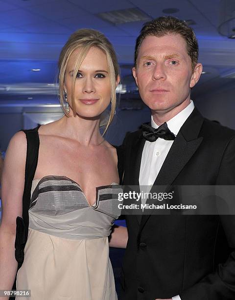 Actress Stephanie March and chef Bobby Flay attend the TIME/CNN/People/Fortune 2010 White House Correspondents' dinner pre-party at Hilton Washington...
