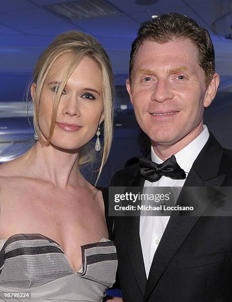 Actress Stephanie March and chef Bobby Flay attend the TIME/CNN/People/Fortune 2010 White House Correspondents' dinner pre-party at Hilton Washington...