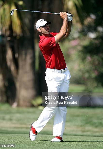 Alvaro Quiros of Spain during the final round of the Open de Espana at the Real Club de Golf de Seville on May 2, 2010 in Seville, Spain.