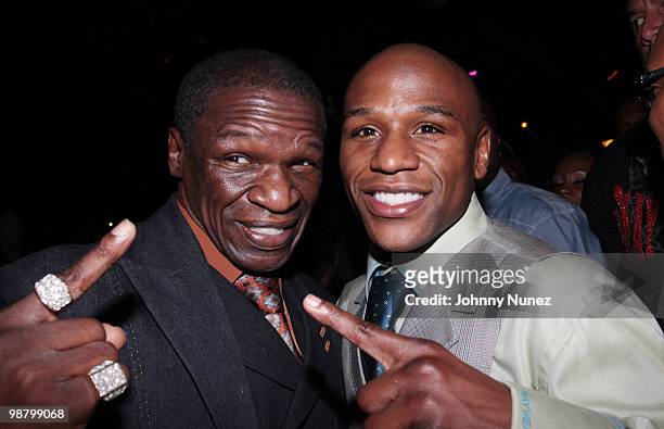 Floyd Mayweather, Sr. And Floyd Mayweather, Jr. Attend the official Mayweather afterparty at Studio 54 at MGM Grand on May 1, 2010 in Las Vegas,...