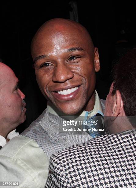 Floyd Mayweather, Jr. Attends the official Mayweather afterparty at Studio 54 at MGM Grand on May 1, 2010 in Las Vegas, Nevada.