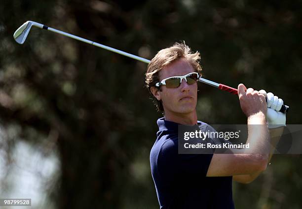 Nicolas Colsaerts of Belgium during the final round of the Open de Espana at the Real Club de Golf de Seville on May 2, 2010 in Seville, Spain.