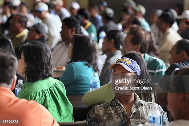 Fishermen who have been recruited to help clean up the massive oil spill created in the aftermath of the April 20 explosion of the Deepwater Horizon...