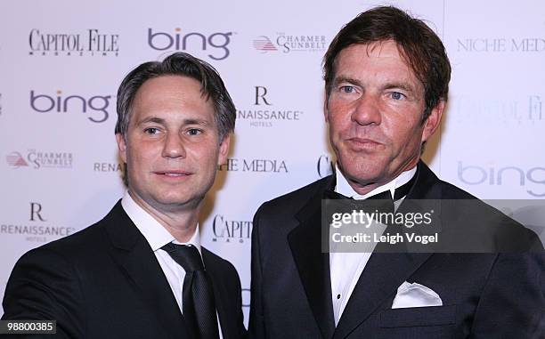 Jason Binn and Dennis Quaid attend the White House Correspondents' Association dinner after party hosted by Niche Media and Capitol File magazine at...