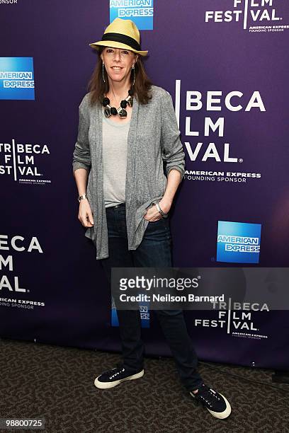 Tribeca Film Festival co-founder Jane Rosenthal attends the Tribeca Talks & Premiere for "Saturday Night" during the 2010 Tribeca Film Festival at...