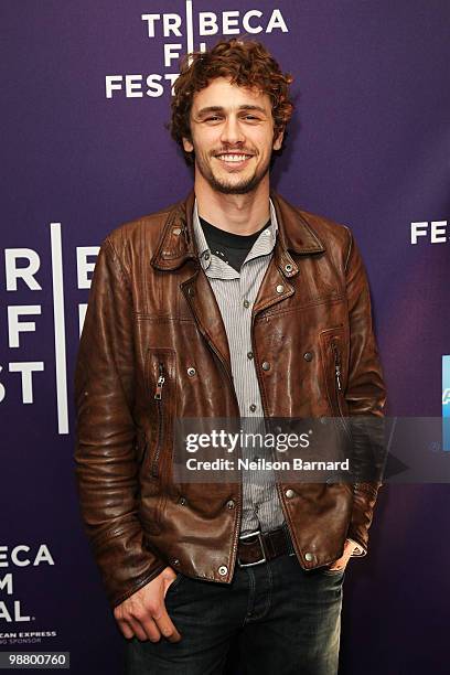 Director James Franco attends the Tribeca Talks & Premiere for "Saturday Night" during the 2010 Tribeca Film Festival at the Directors Guild Theatre...