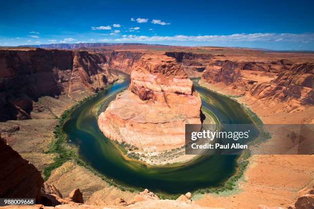 horseshoe bend of colorado river in glen canyon, page, arizona, usa - glen allen stock pictures, royalty-free photos & images