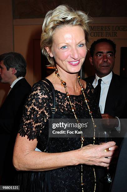 Anne de Bourbon Siciles attends the Amnesty international - 16th Gala "Musique Contre L'Oubli" at the Theatre des Champs-Elysees on April 16, 2010 in...