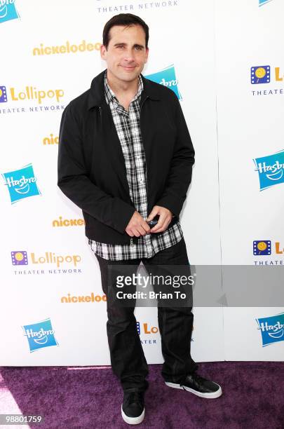 Steve Carell attends Lollipop theater network's 2nd annual game day at Nickelodeon Animation Studio on May 2, 2010 in Burbank, California.