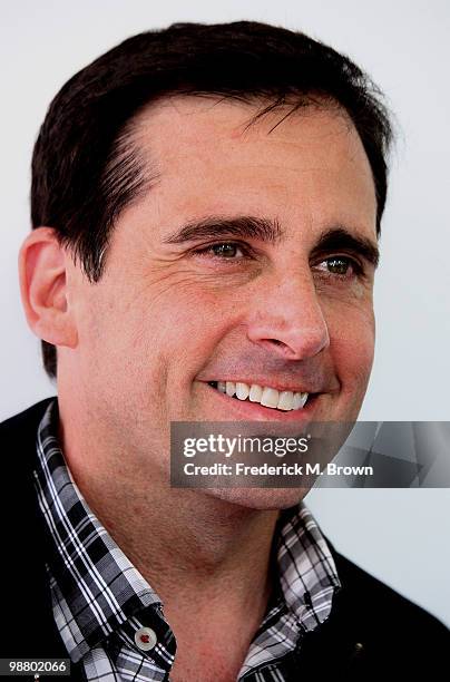 Actor Steve Carell attends the Lollipop Theater Network's second annual ''Game Day'' at the Nickelodeon Animation Studios on May 2, 2010 in Burbank,...