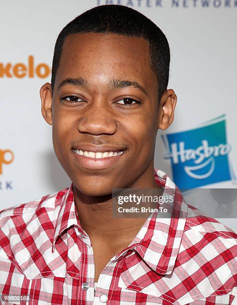 Tyler James Williams attends Lollipop theater network's 2nd annual game day at Nickelodeon Animation Studio on May 2, 2010 in Burbank, California.