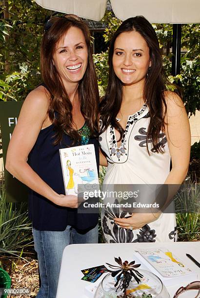 Television personality Trista Sutter and actress Danica McKellar attend the kick off event for the MAY 2010 Pregnancy Awareness Month at TreePeople...