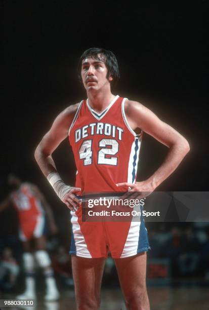 Chris Ford of the Detroit Pistons looks on against the Washington Bullets during an NBA basketball game circa 1977 at the Capital Centre in Landover,...