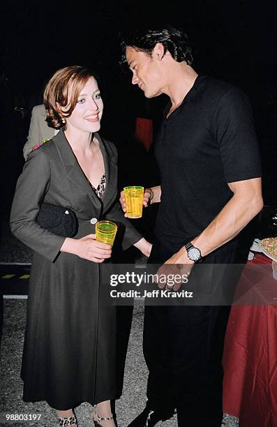 Gillian Anderson and guest