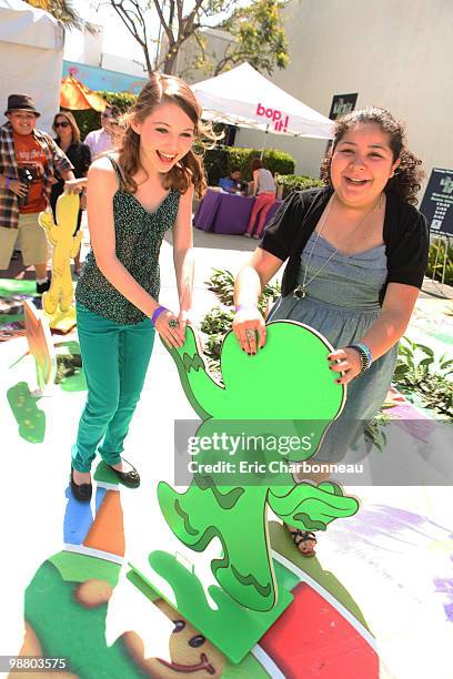 Sammi Hanratty and Raini Rodriguez at Lollipop Theater 2nd Annual Game Day on May 05, 2010 at Nickelodeon Animation Studio in Burbank, California.