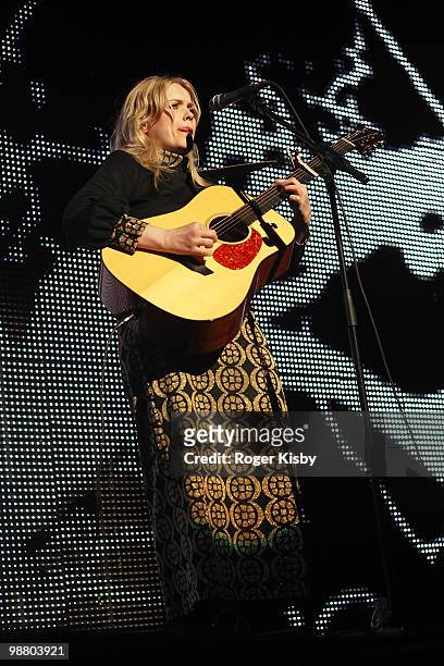 Ane Brun performs at Radio City Music Hall on May 2, 2010 in New York City.