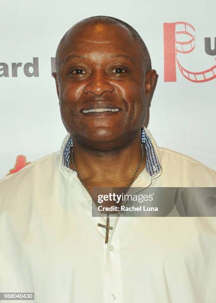 Actor Kevin Dunigan arrives at "Compton's Finest" Los Angeles Premiere at The WGA Theater on June 29, 2018 in Beverly Hills, California.