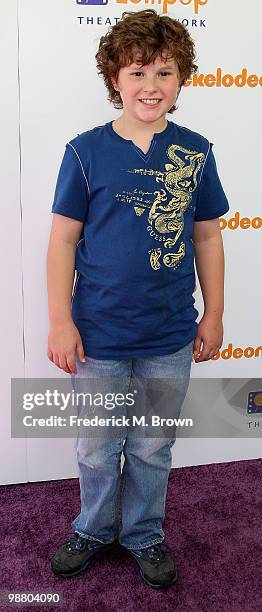 Actor Nolan Gould attends the Lollipop Theater Network's second annual "Game Day" at the Nickelodeon Animation Studios on May 2, 2010 in Burbank,...