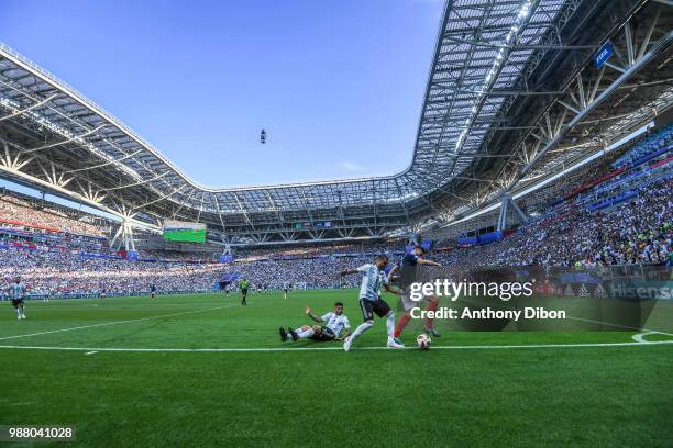 Olivier Giroud of France during the FIFA World Cup Round of 16 match between France and Argentina at Kazan Arena on June 30, 2018 in Kazan, Russia.