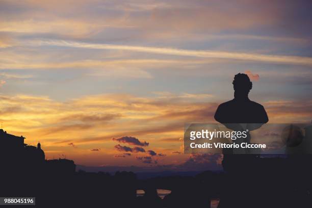 sunset in florence - ciccione stock pictures, royalty-free photos & images