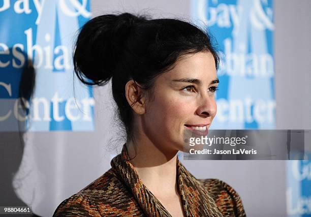 Comedian Sarah Silverman attends the L.A. Gay & Lesbian Center's "An Evening With Women" at The Beverly Hilton Hotel on May 1, 2010 in Beverly Hills,...