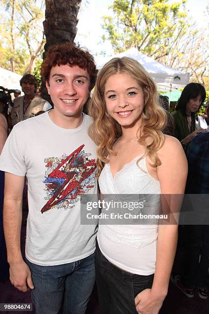 Daryl Sabara and Sasha Peiterse at Lollipop Theater 2nd Annual Game Day on May 05, 2010 at Nickelodeon Animation Studio in Burbank, California.