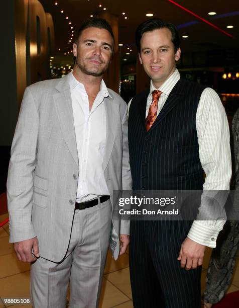 Actors Jeremy Lindsay Taylor and Ian Stenlake arrives for the 2008 Helpmann Awards at Star City Casino July 28, 2008 in Sydney, Australia.