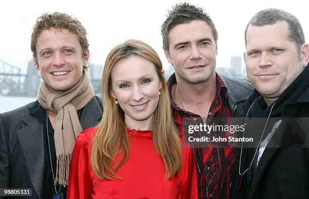 Sea Patrol cast members David Lyons, Lisa McCune, Jeremy Lindsay Taylor and John Batchelor