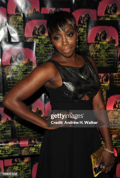 Singer Estelle attends Art of Elysium "Bright Lights" with VERSUS by Donatella Versace and Christopher Kane at Milk Studios on April 30, 2010 in New...