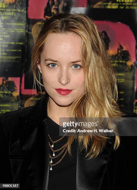 Dakota Johnson attends Art of Elysium "Bright Lights" with VERSUS by Donatella Versace and Christopher Kane at Milk Studios on April 30, 2010 in New...
