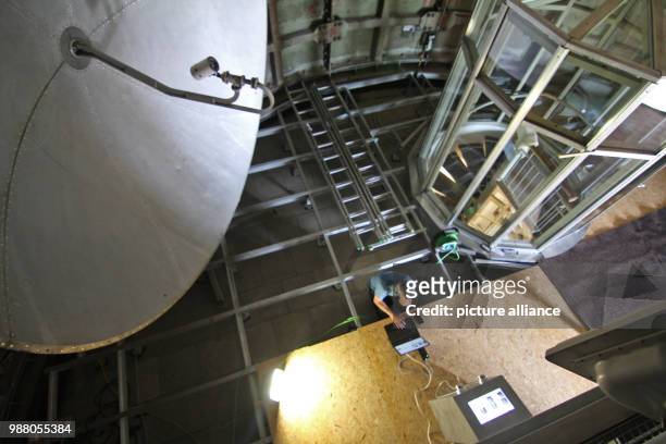 June 2018, Germany, Brocken: View into the dome of the Brocken museum. After a lengthy reconstruction phase, part of the exhibition which was created...