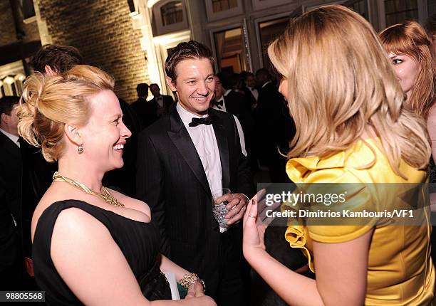 Patricia Arquette, Jeremy Renner and Jessica Simpson attend the Bloomberg/Vanity Fair party following the 2010 White House Correspondents'...