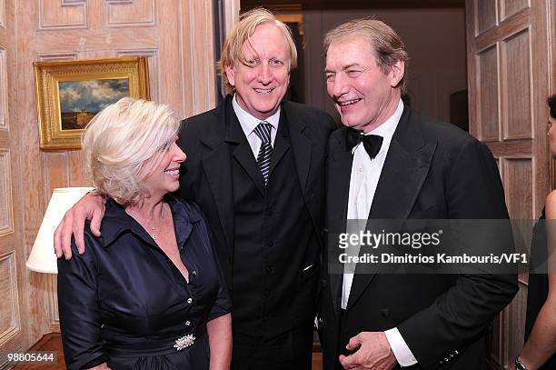 Callie Khouri, Musician T-Bone Burnett, and journalist Charlie Rose attend the Bloomberg/Vanity Fair party following the 2010 White House...